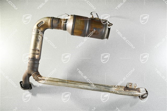 Rura wydechowa z filtrem cząstek stałych GPF