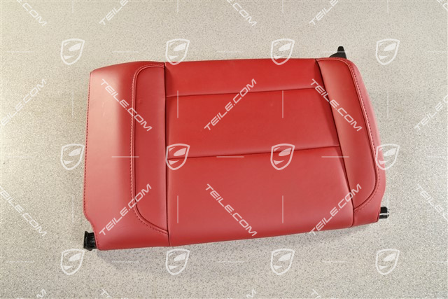 Notsitzrückenlehne / Rücksitz / Rückenlehne, Hinten, Leder, Bordeauxrot, Coupe, L