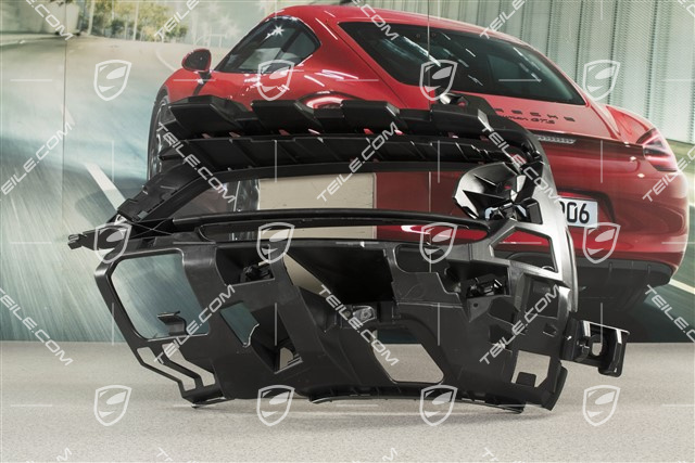 Front bumper retainer frame / grille / vent, lateral, Black matte, Sport Design / GTS, R