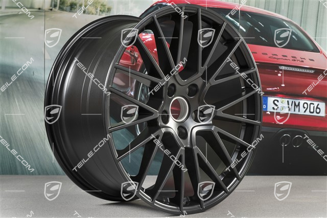 21" Felge Cayenne RS Spyder, 11J x 21 ET58, Schwarz-Seidenmatt