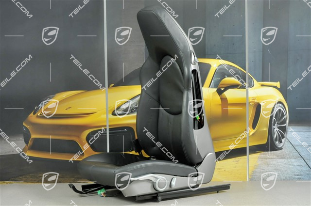 Sport Seat, manual adjustable, leather, Black, without airbag, L