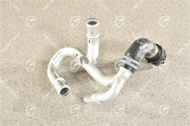 Coolant tube / Cooling water pipe with coolant hose, hybrid