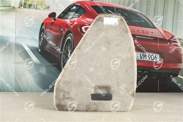 Osłona, Tapicerka bagażnika, perłowy welur, Steel grey, L