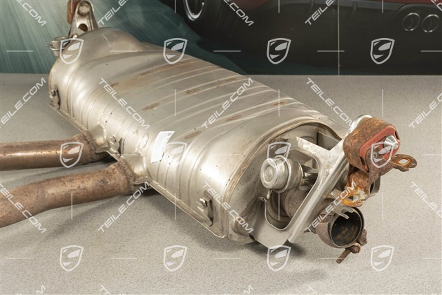 Tłumik, Cayenne S, 4.8 V8, 380 PS, sportowy wydech, (nieruchome klapy)
