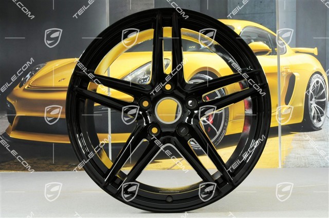 19" "Carrera VI" wheel set, 8.5J x 19 ET50 + 11.5J x 19 ET56, black high gloss