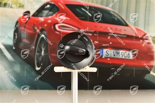 Headlight / light control switch, Daytime driving lights, black matte