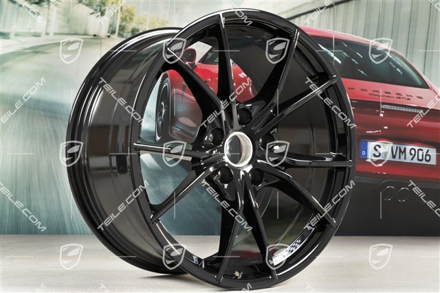 20" Felge Carrera S IV, 10J x 20 ET45, Tiefschwarz Metallic