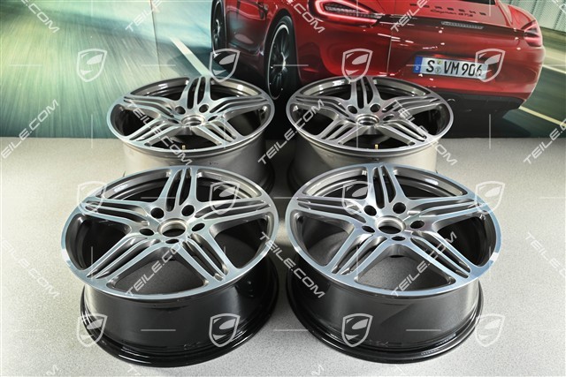 19-inch TURBO I wheel set, front 8J x 19 ET57+ rear 9,5J x 19 ET46