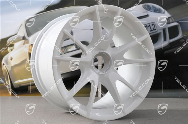 19-inch GT3 II RS 4.0 / GT2 RS wheel set, white, front 9J x 19 ET47+ rear 12J x 19 ET48