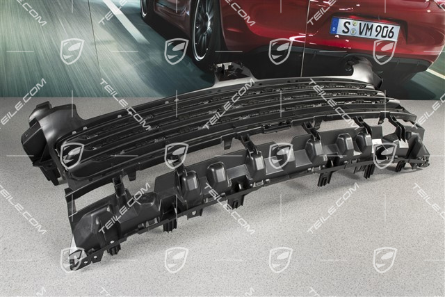 Front bumper, ventilation grille, Black matte,