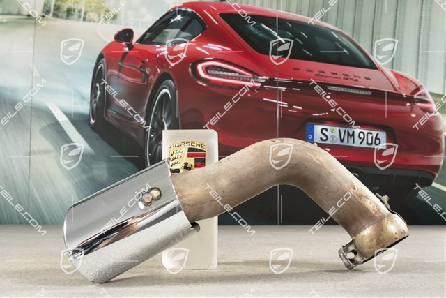 Sportowa końcówka rury wydechowej (optycznie 4 rury), 1 sztuka!, wewnętrzna, L