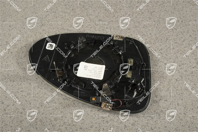 Türspiegel - Spiegelglas, Asphärisch, Abblendbar, beheizbar, L