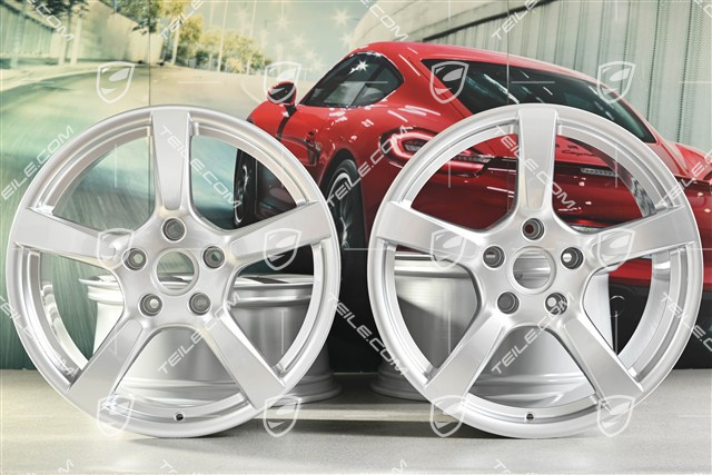19" komplet felg Cayman S, 8J x 19 ET57 + 10J x 19 ET45