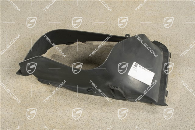 Air duct / guide 3,0L 245kW / 3,6L 309kW / Diesel 3,0L 155/176/180/190/193kW / Diesel 4,2L, Satin black, R