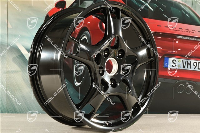 19-inch Carrera S wheel, BBS, 8J x 19 ET57, black high gloss