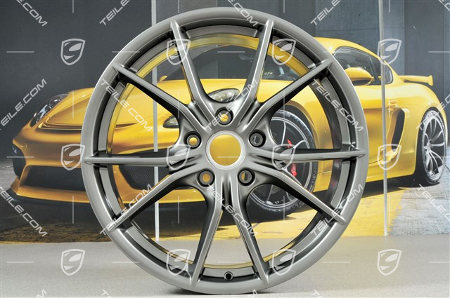20" Felgensatz Carrera S IV, 8J x 20 ET57 + 10J x 20 ET45, Platinum-Seidenmatt
