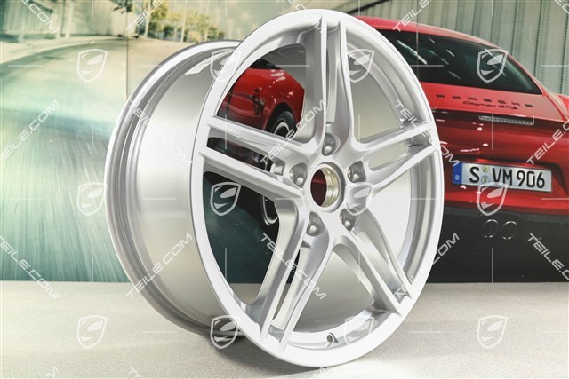 19" Felgensatz Carrera VI, 8,5J x 19 ET50 + 11J x 19 ET56, Brilliantsilber