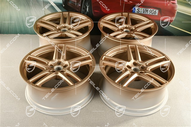 20-inch wheel rim set "Macan Turbo", 9J x 20 ET26 + 10J x 20 ET19, CMS, neodyme
