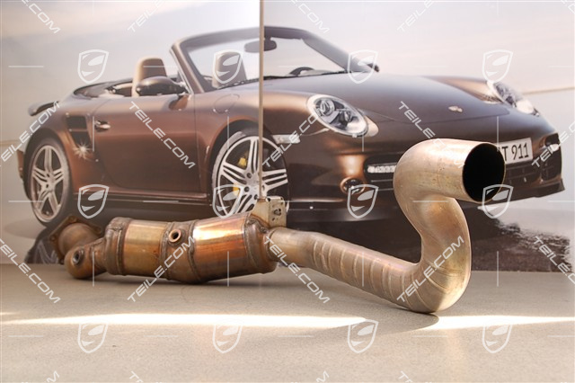 Exhaust pipe with catalytic converter, cyl. 5-8, Turbo, L
