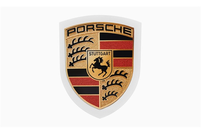 Porsche Emblem Wappen Logo Aufkleber Klebeschild 6,5x5cm Porsche Emblem Wappen Logo Aufkleber Klebeschild 6,5x5cm