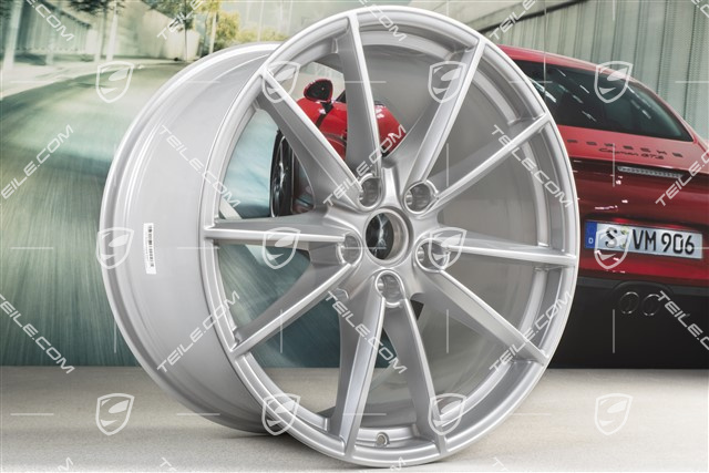 21" Felge Carrera S, 11,5 J x 21 ET67, Brilliantchromlack
