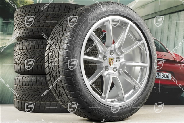 20" "Macan SportDesign" koła zimowe, komplet, felgi 9J x 20 ET26 + 10J x 20 ET19, opony zimowe Dunlop SP Winter Sport 4D 265/45 R 20 + 295/40 R 20, z czujnikami ciśnienia RDK