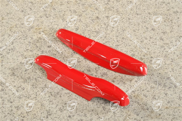 Vehicle key side faces / Key cap, Painted / lacquered, set guards red