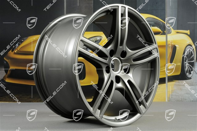 20" Felge Panamera Turbo, 11,5J x 20 ET68, in Platinum Seidenmatt