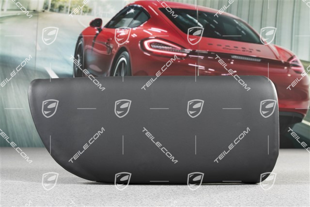 Lordosenstütze / Mittelteil, Leder, Schwarz, Cabrio, L