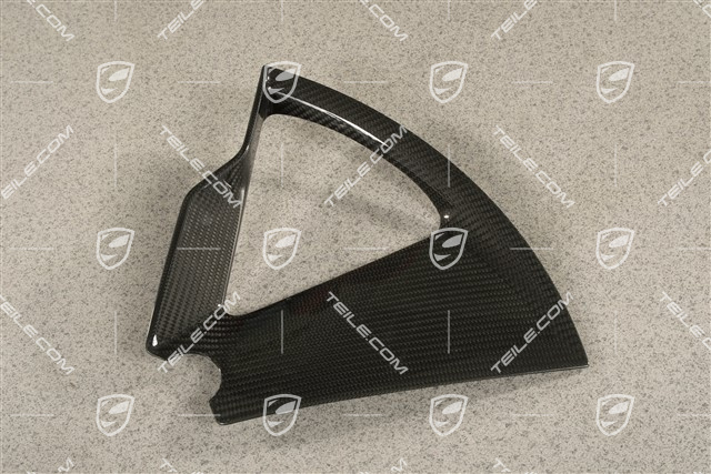 21-Zoll Taycan Exclusive Design Schmiederäder Radzierblende aus Carbon, vorne, L