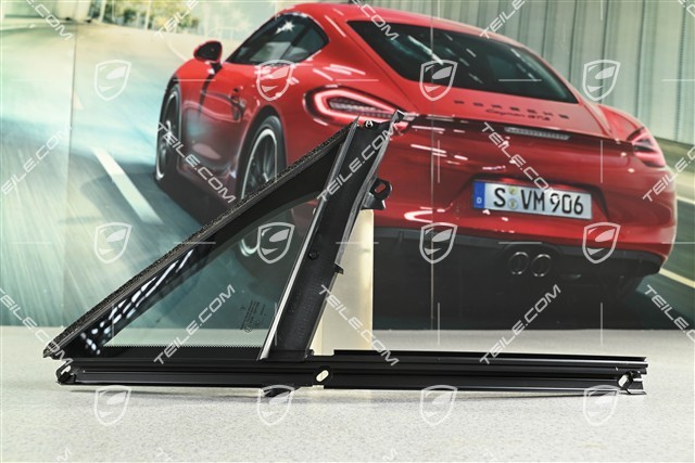 Quarter window, front right door, front, tinted heat protection glass, Privacy