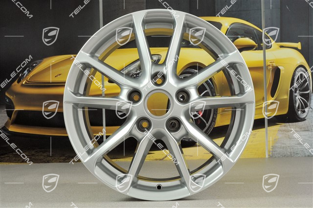 18-inch wheel rim set Cayenne facelift 2014->, 8J x 18 ET 53, Silver