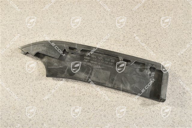 Disc / cover for front bumper retaining frame, centre, ACC, Black matte, R