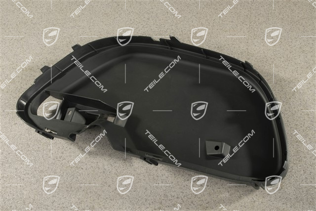 Air duct / guide Turbo / GTS, Satin black, R