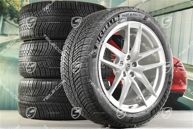 20-inch "Macan S" winter wheels set, rims 9J x 20 ET26 + 10J x 20 ET19, NEW Michelin winter tyres 265/45 R 20 + 295/40 R 20, with TPMS