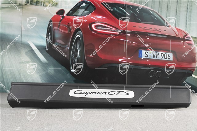 Einstiegleiste, Edelstahl, mit Schriftzug "Cayman GTS", L