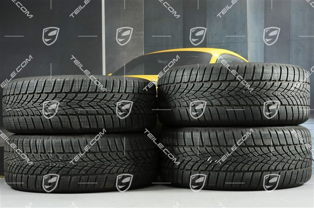 19" "Macan Turbo" Winterräder Satz, Felgen 8J x 19 ET21 + 9J x 19 ET21 + Dunlop Winterreifen 235/55 R19 + 255/50 R19, mit RDK-Sensoren