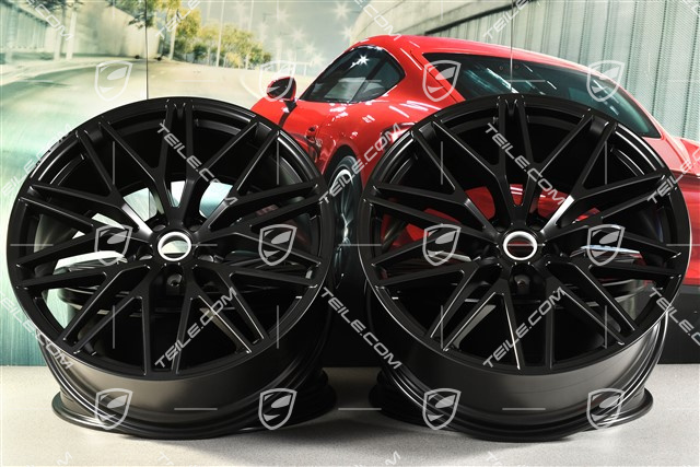 21" komplet felg RS Spyder Design II , 9,5J x 21 ET27 + 10J x 21 ET19, czarny półmat