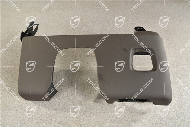 Dashboard trim lower part, Leather, Agate Grey, L