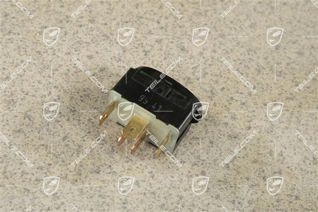 Switch / button, seat heating, gloss black, L