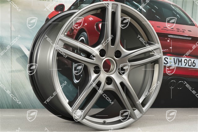 20" Felge Panamera Turbo, 10,5J x 20 ET71, für Winterbetrieb, in Platinum Seidenmatt