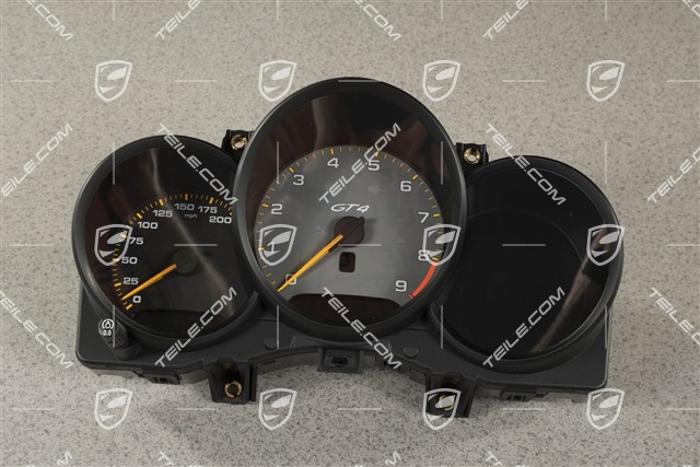 Kombiinstrument, Schaltgetriebe, GT4, GB/UK - Version
