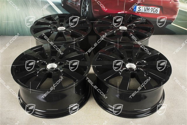 20" Felgensatz Cayenne SportDesign II, 9J x 20 ET57, schwarz hochglanz
