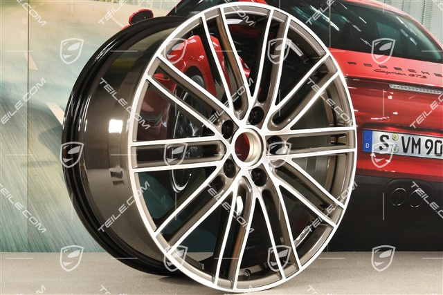 21" Felge Turbo IV, 9,5J x 21 ET71, Titan