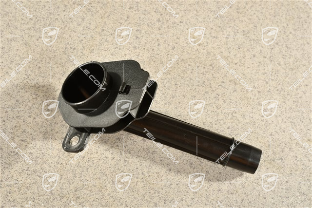 Filler neck for windshield wash system reservoir / tank