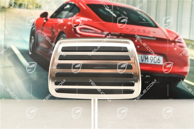Brake pedal pad / pedal cap, stainless steel