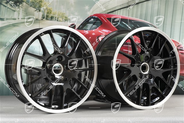20" Felgensatz RS Spyder, 9,5 J x 20 ET 65 + 11 J x 20 ET 68, schwarz