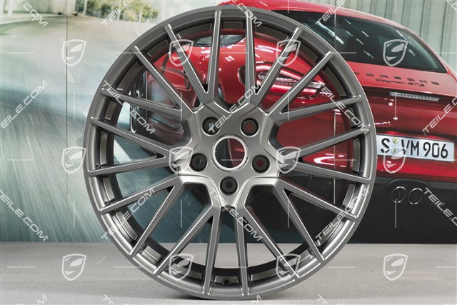 21" Felga Cayenne RS Spyder, 9,5J x 21 ET46, Platinum satynowy półmat