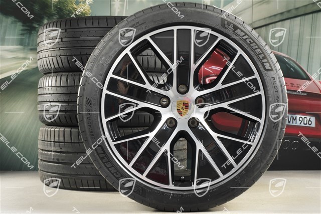 20" Turbo Aero Sommerräder Satz, Felgen 9J x 20 ET54 + 11J x 20 ET60 + Michelin Sommerreifen 245/45 R20 + 285/40 R20
