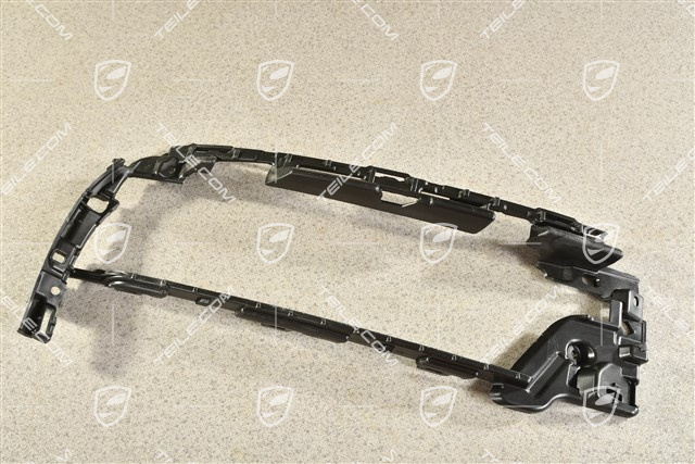 Front bumper, side ventilation grille, Black matte, R